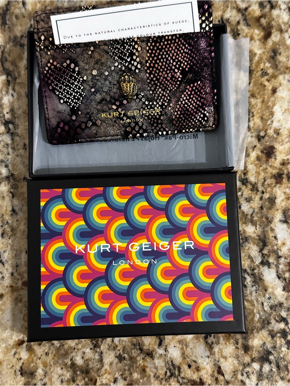 Kurt Geiger London Shoreditch Snake Print Card Holder 🎉🎉